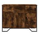 vidaXL Sideboard Räuchereiche Holzwerkstoff Metall Bild 4
