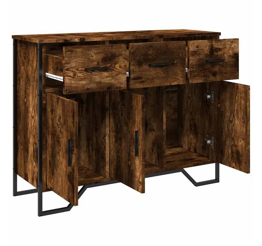 vidaXL Sideboard Räuchereiche Holzwerkstoff Metall - Bild 5