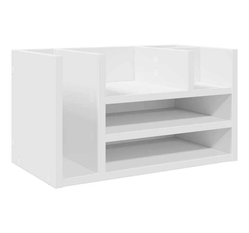 vidaXL Schreibtisch-Organizer Weiß 6 Fächer Holzwerkstoff - Bild 2
