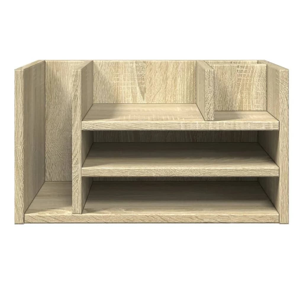 vidaXL Schreibtisch-Organizer Sonoma-Eiche 6 Fächer Holzwerkstoff - Bild 4