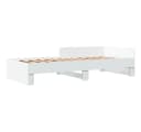 vidaXL Bettgestell Weiß 100x200 cm Holzwerkstoff Bild 2