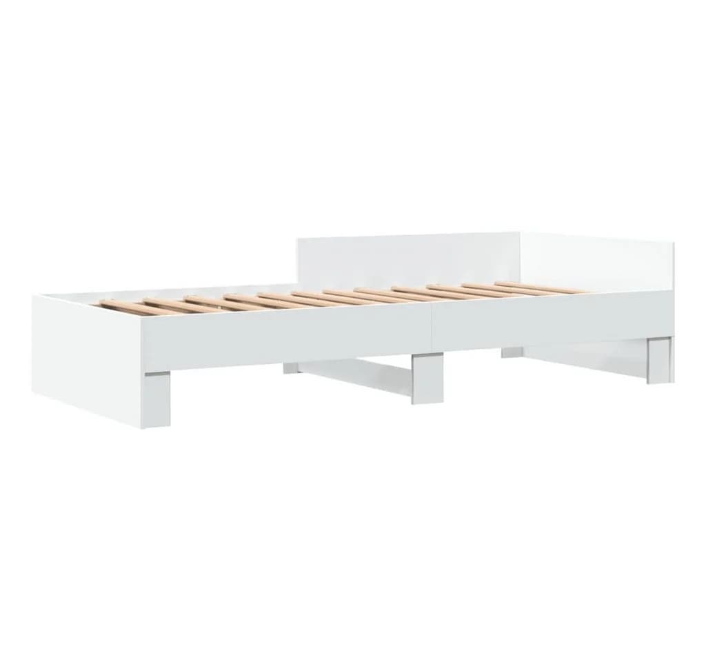 vidaXL Bettgestell Weiß 100x200 cm Holzwerkstoff - Bild 2