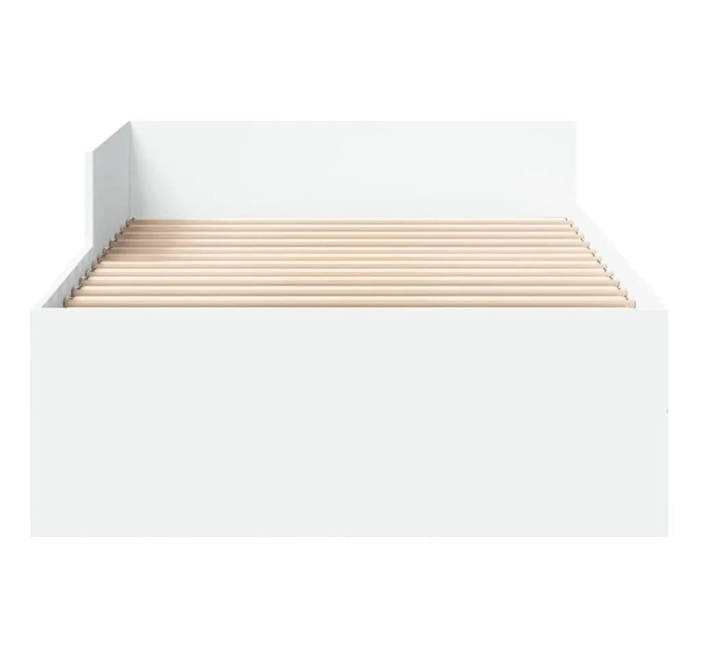vidaXL Bettgestell Weiß 100x200 cm Holzwerkstoff - Bild 4