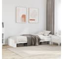 vidaXL Bettgestell Weiß 90x200 cm Holzwerkstoff Bild 1