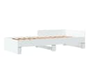 vidaXL Bettgestell Weiß 90x200 cm Holzwerkstoff Bild 2