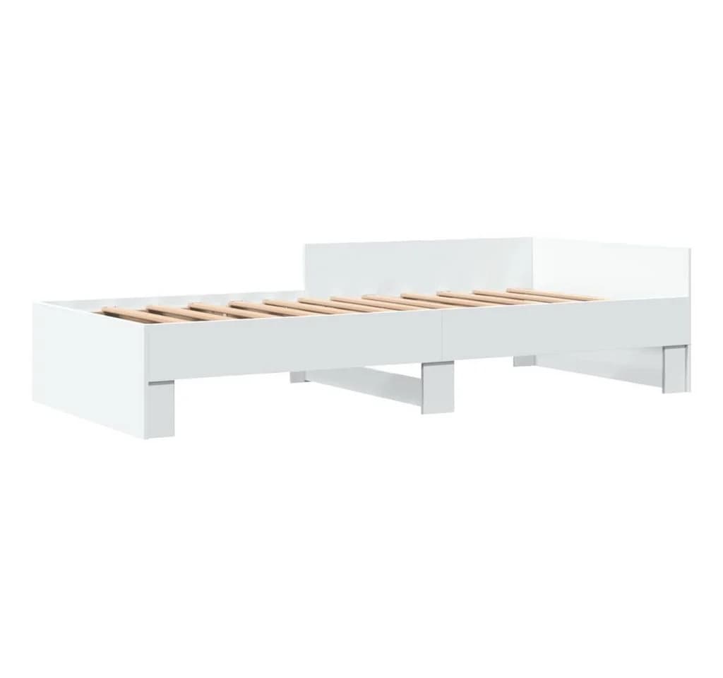 vidaXL Bettgestell Weiß 90x200 cm Holzwerkstoff - Bild 2