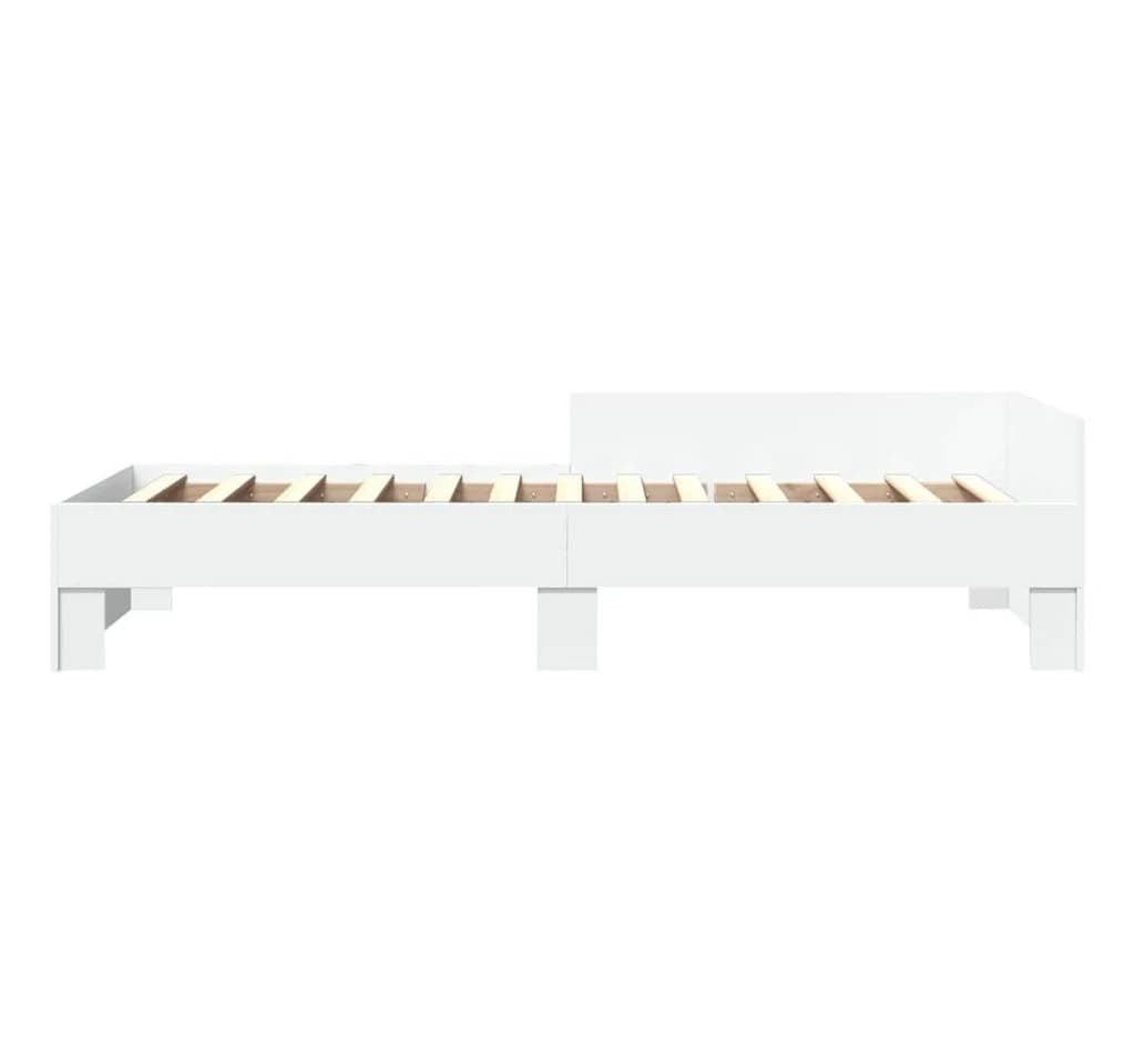 vidaXL Bettgestell Weiß 90x200 cm Holzwerkstoff - Bild 3