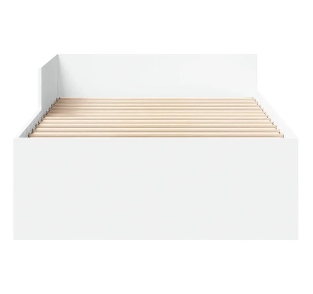 vidaXL Bettgestell Weiß 90x200 cm Holzwerkstoff - Bild 4