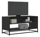 vidaXL TV-Schrank Schwarz Holzwerkstoff Metall Industrial Design Bild 1