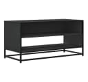 vidaXL TV-Schrank Schwarz Holzwerkstoff Metall Industrial Design Bild 2