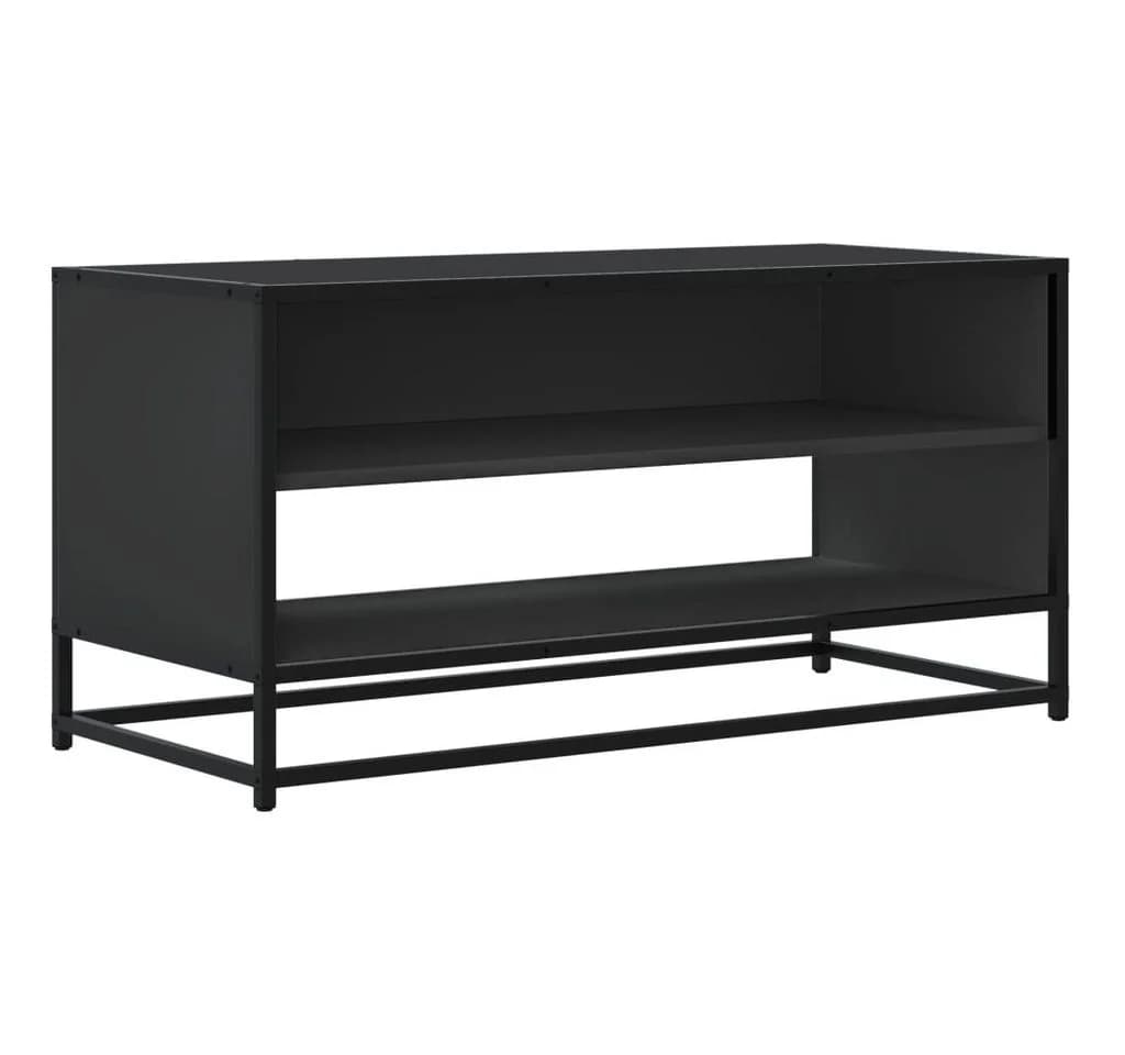 vidaXL TV-Schrank Schwarz Holzwerkstoff Metall Industrial Design - Bild 2