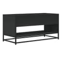 vidaXL TV-Schrank Schwarz Holzwerkstoff Metall Industrial Design Bild 5