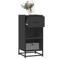 vidaXL Sideboard Schwarz Holzwerkstoff Metall Modern Industrial Bild 1