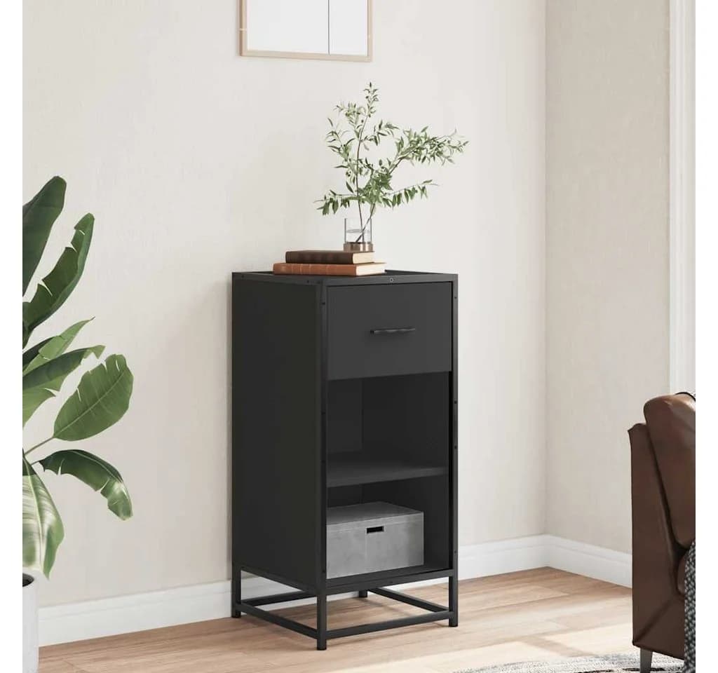 vidaXL Sideboard Schwarz Holzwerkstoff Metall Modern Industrial - Bild 3