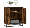 vidaXL Sideboard Räuchereiche Holzwerkstoff Metall Modern Bild 1