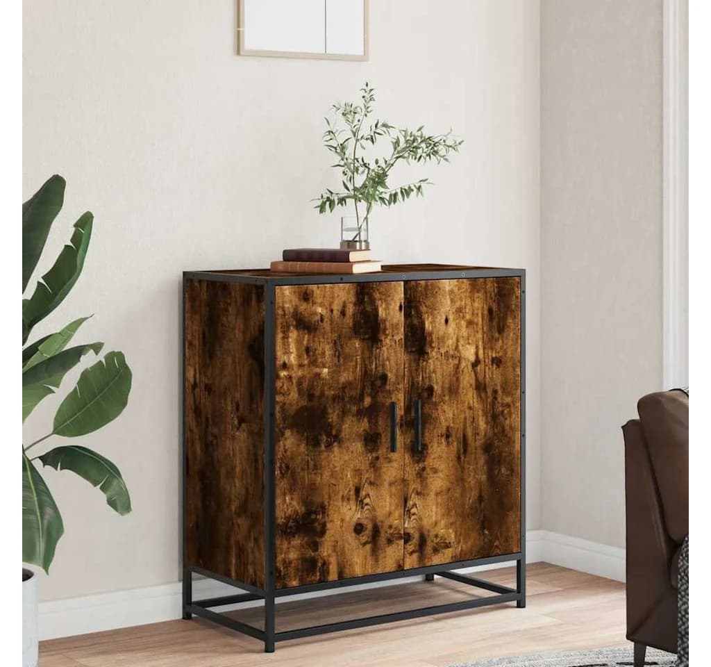 vidaXL Sideboard Räuchereiche Holzwerkstoff Metall Modern - Bild 3