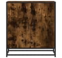 vidaXL Sideboard Räuchereiche Holzwerkstoff Metall Modern Bild 4