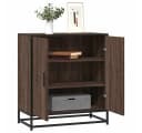 vidaXL Sideboard Braun Eichen-Optik Holzwerkstoff Metall Bild 1