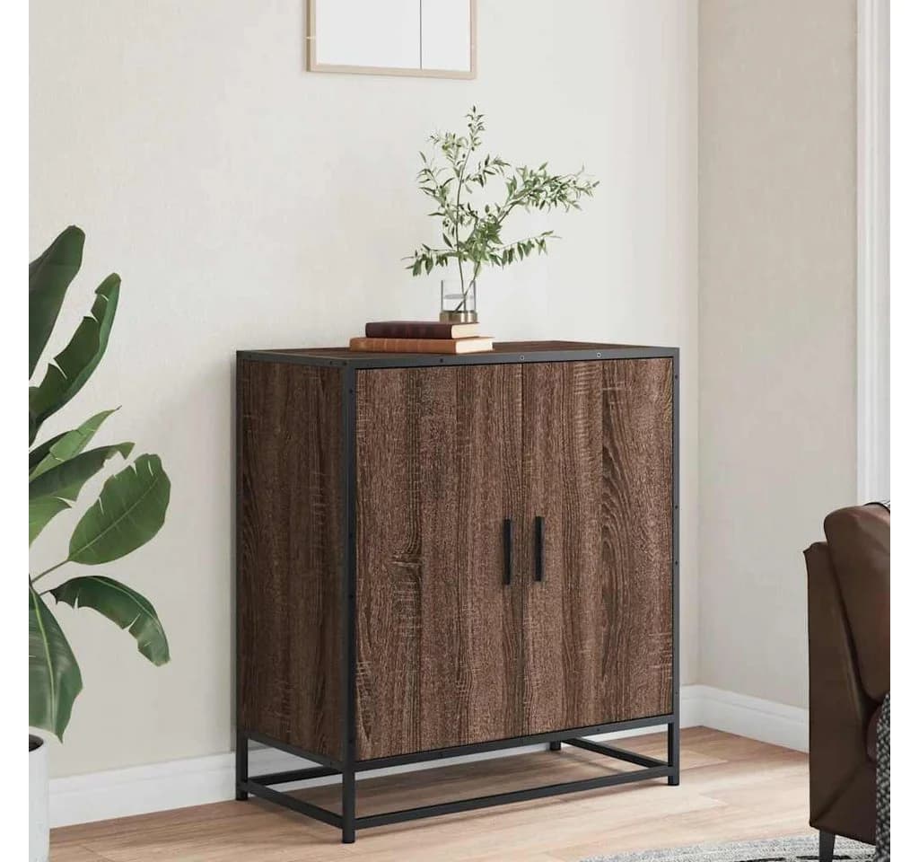 vidaXL Sideboard Braun Eichen-Optik Holzwerkstoff Metall - Bild 3