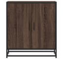 vidaXL Sideboard Braun Eichen-Optik Holzwerkstoff Metall Bild 4