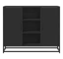 vidaXL Sideboard Schwarz Modernes Holzwerkstoff-Möbel mit Metallgestell Bild 4