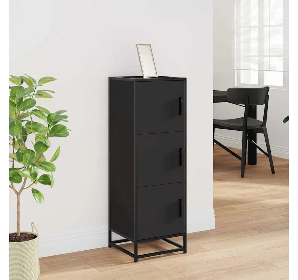 vidaXL Highboard Schwarz Holzwerkstoff Metall - Bild 3