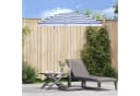 vidaXL Gartensonnenschirm 240 cm Blau/Weiß Polyester Bild 1