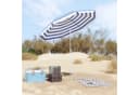 vidaXL Gartensonnenschirm 240 cm Blau/Weiß Polyester Bild 3