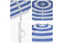 vidaXL Gartensonnenschirm 240 cm Blau/Weiß Polyester Bild 5