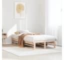 VIDAXL Massivholzbett Kiefernholz 90x190 cm Bild 1