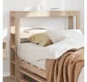vidaXL Bett Kopfteil mit Ablagen 90 cm Massivholz Kiefer Bild 1
