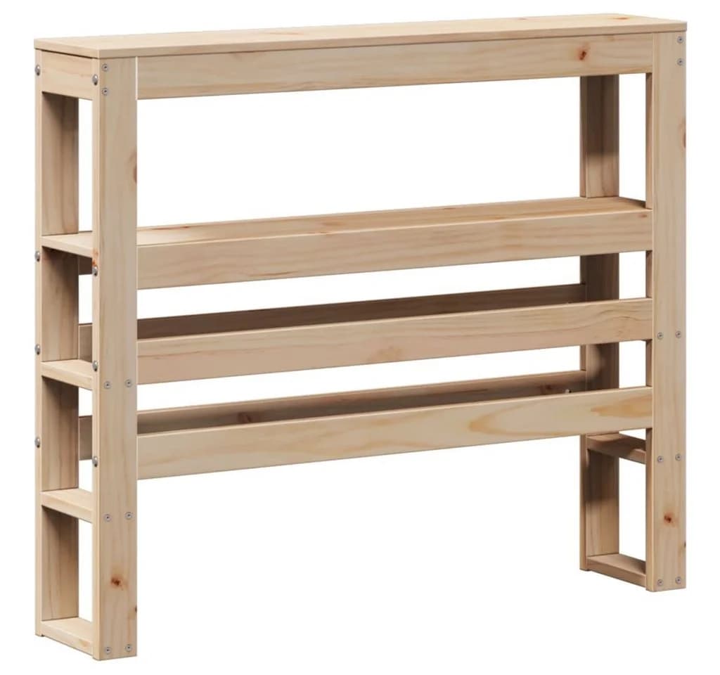 vidaXL Bett Kopfteil mit Ablagen 90 cm Massivholz Kiefer - Bild 2