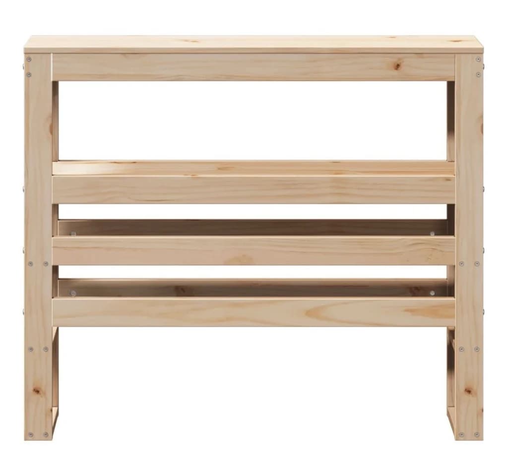 vidaXL Bett Kopfteil mit Ablagen 90 cm Massivholz Kiefer - Bild 3