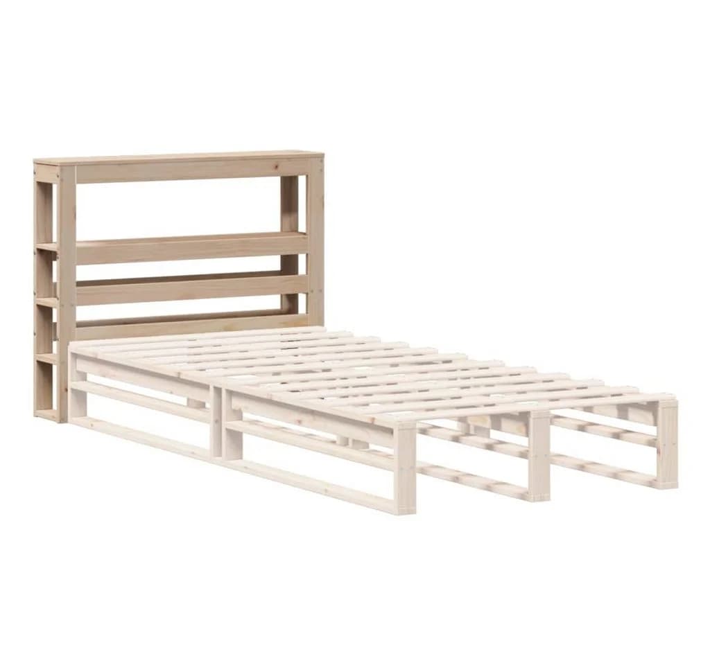 vidaXL Bett Kopfteil mit Ablagen 90 cm Massivholz Kiefer - Bild 4
