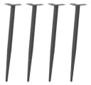 vidaXL Tischbein Konsolentischbeine Konische Form 4 Stk. Anthrazit Bild 2