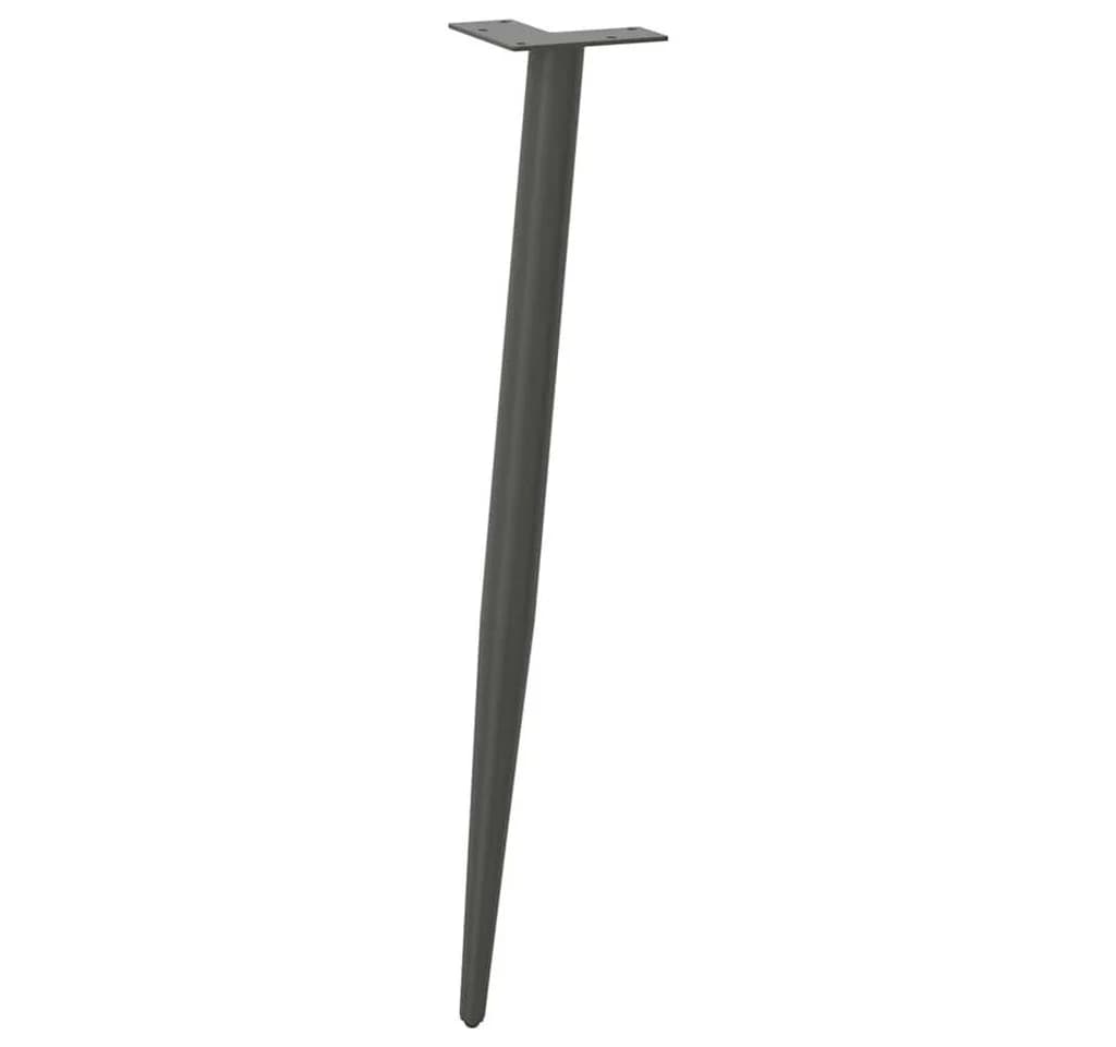 vidaXL Tischbein Konsolentischbeine Konische Form 4 Stk. Anthrazit - Bild 4