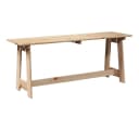 vidaXL Gartenbank Outdoor Massives Kiefernholz Natur Bild 2