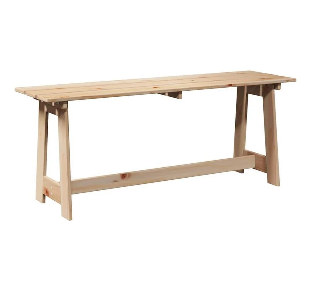 vidaXL Gartenbank Outdoor Massives Kiefernholz Natur - Bild 2