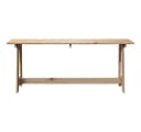 vidaXL Gartenbank Outdoor Massives Kiefernholz Natur Bild 4
