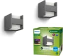 Philips LED-Außenwandleuchte Arbour UE 2er-Set 2-flg. 2700 K Bild 2