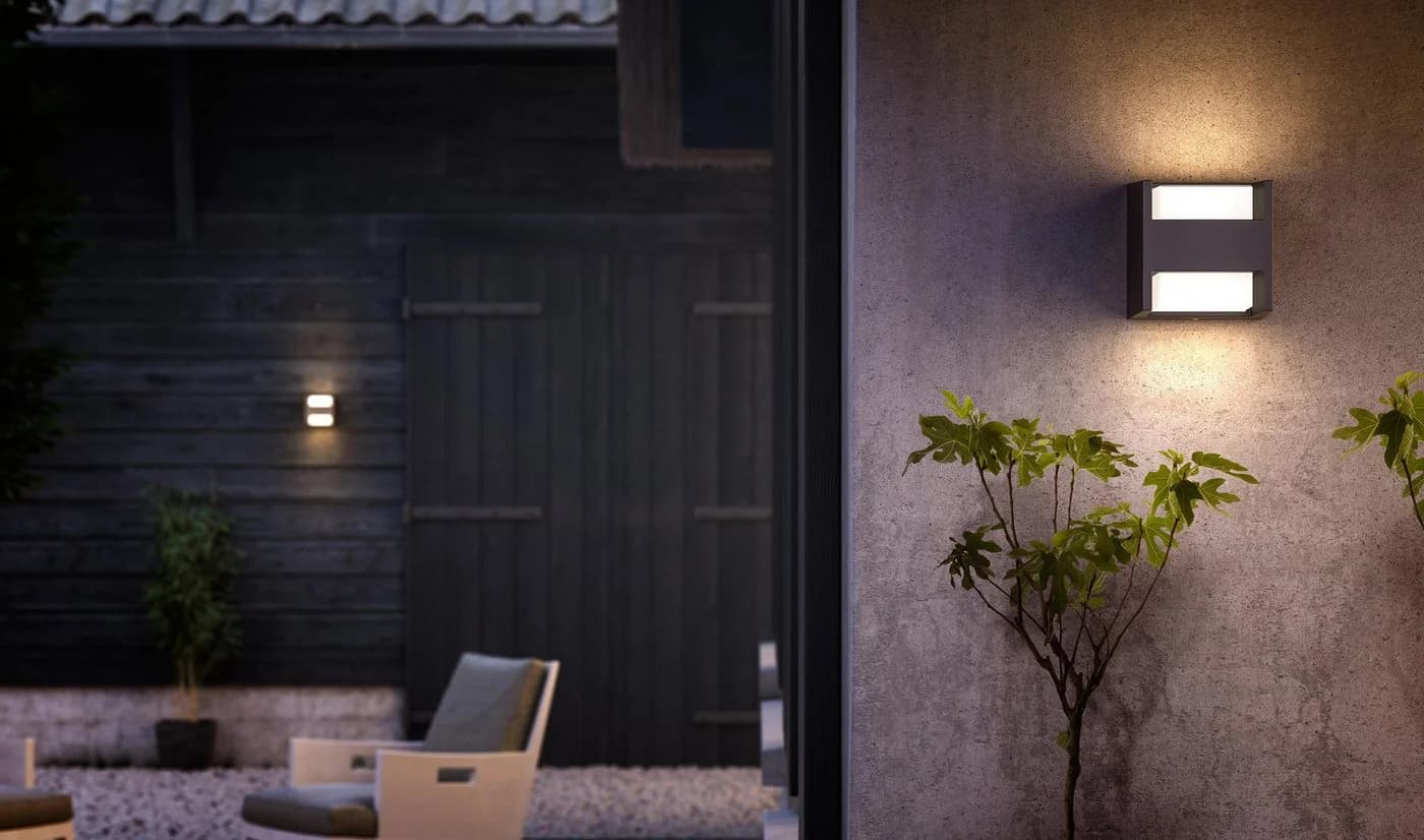 Philips LED-Außenwandleuchte Arbour UE 2er-Set 2-flg. 2700 K - Bild 5