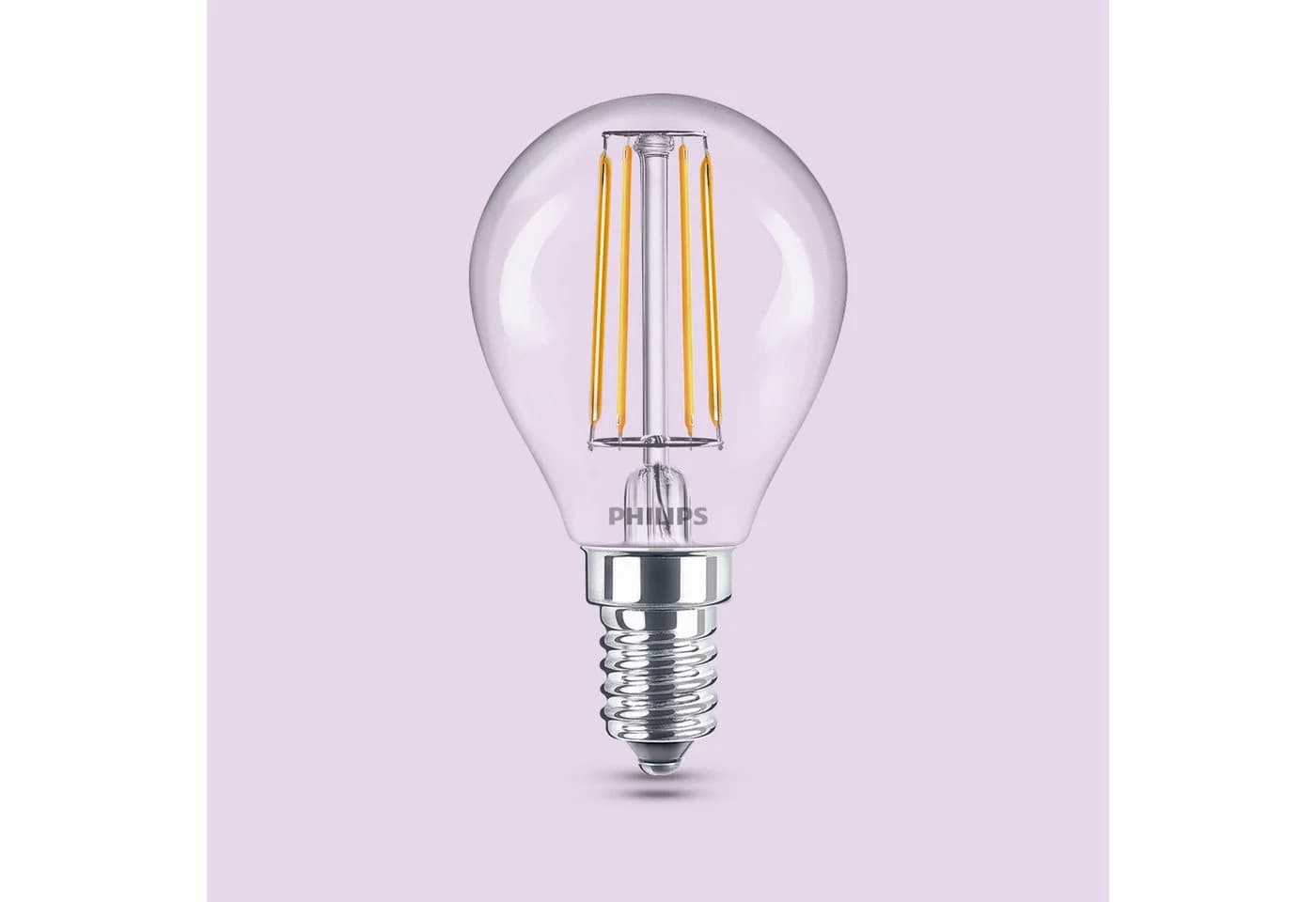 Philips LED-Leuchtmittel Classic 40W Non-Dim E14 6 St. Warmweiß