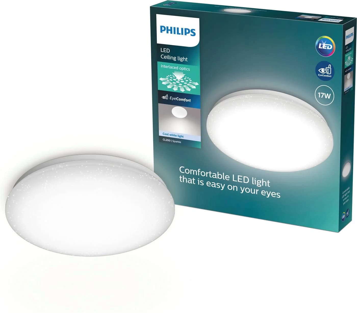 Philips LED Deckenleuchte Moire CL200 Rund Weiß Kaltweiß 4000K - Bild 2
