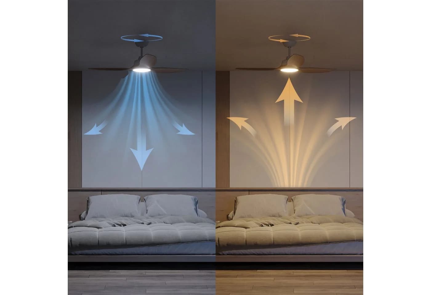 Philips Olas LED Deckenleuchte mit Ventilator 106cm schwarz-braun - Bild 5