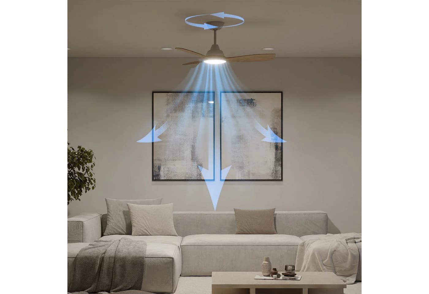 Philips Olas Deckenventilator mit LED 2650 Lumen CCT Fernbedienung - Bild 3