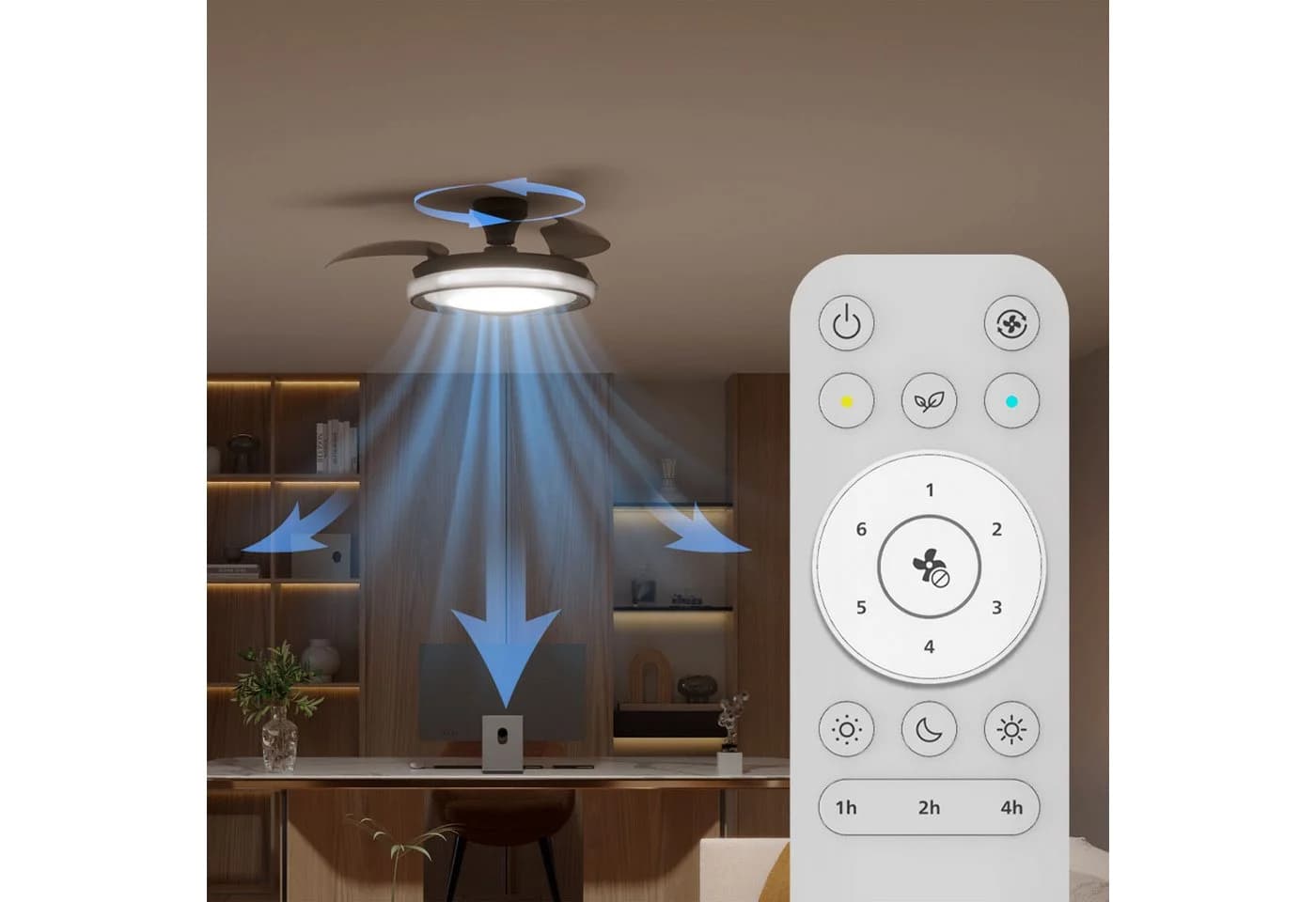 Philips LED Deckenventilator Bliss 35W mit Fernbedienung & Dimmer - Bild 4