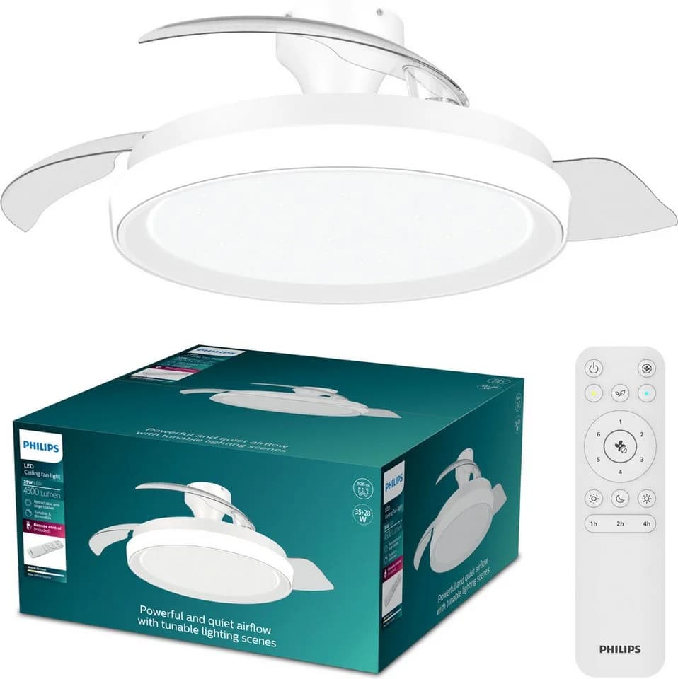 Philips LED Deckenventilator Bliss 35W mit DC-Motor und Fernbedienung - Bild 2