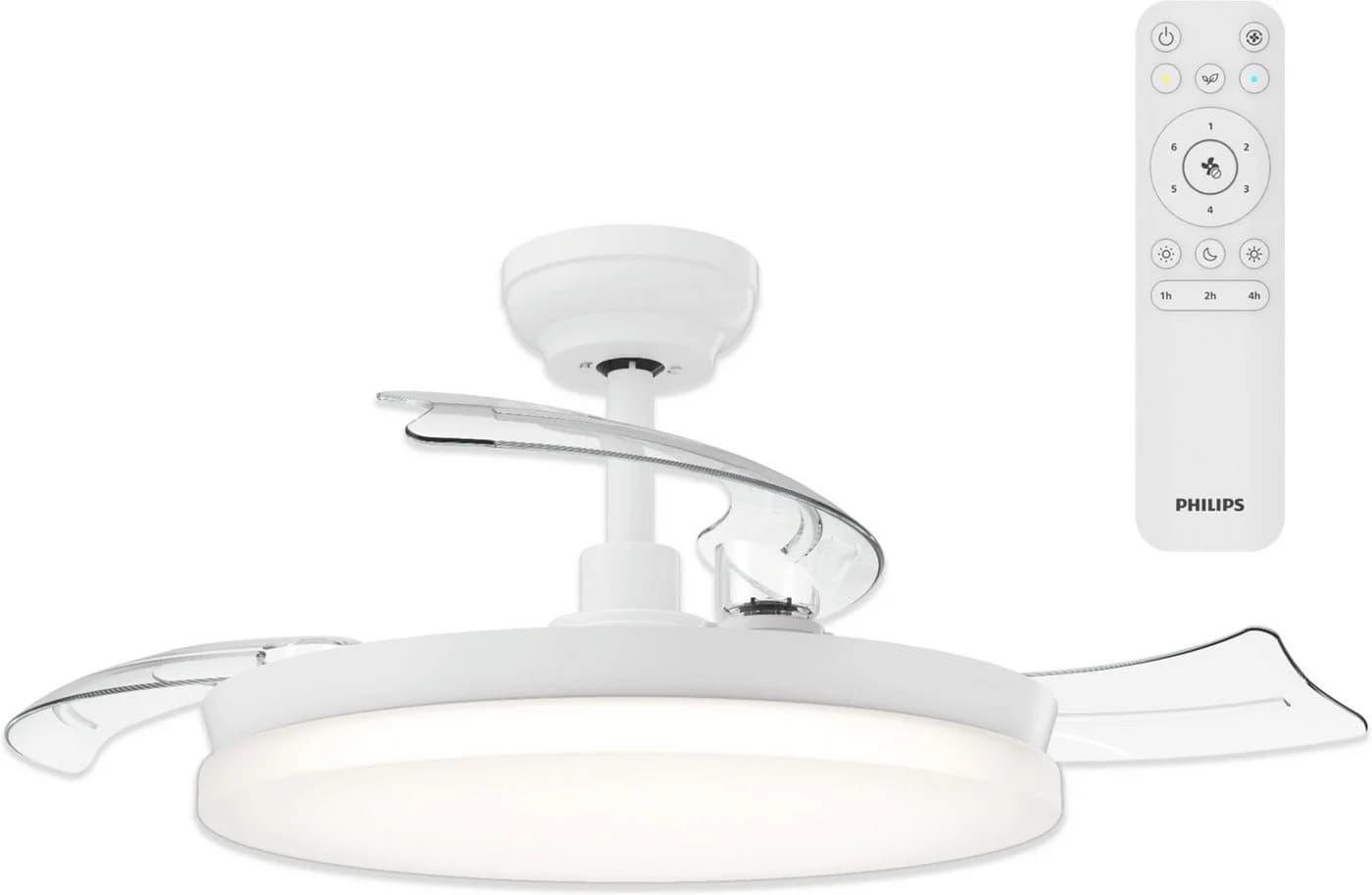 Philips Solr Deckenventilator LED mit einziehbaren Rotorblättern weiß - Bild 2
