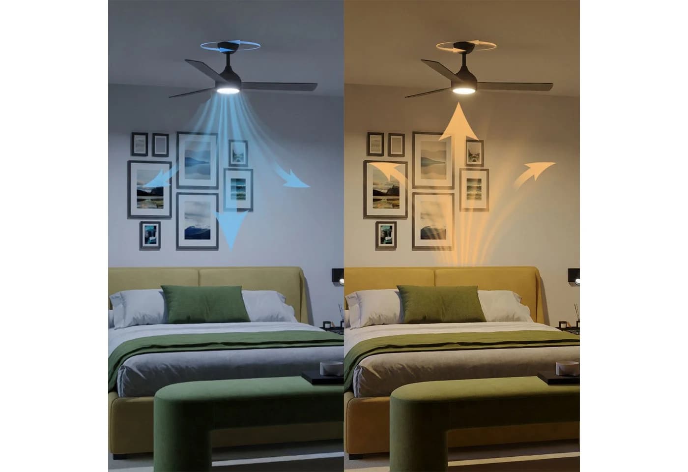 Philips Deckenventilator mit LED Licht Schwarz-Braun - Bild 4