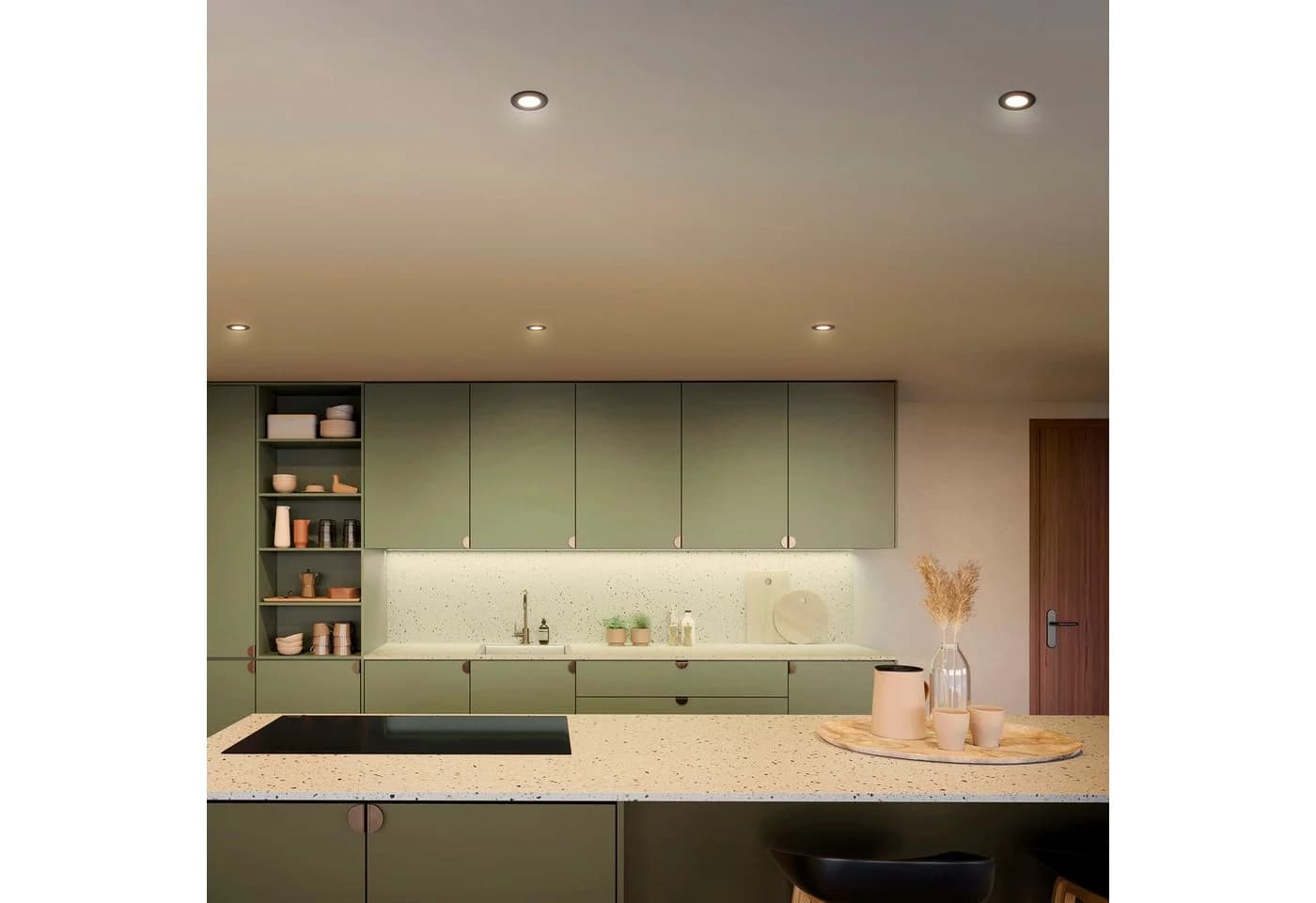 Philips Hue LED Deckenspot Slim Downlight Schwarz CCT RGB Smart Home